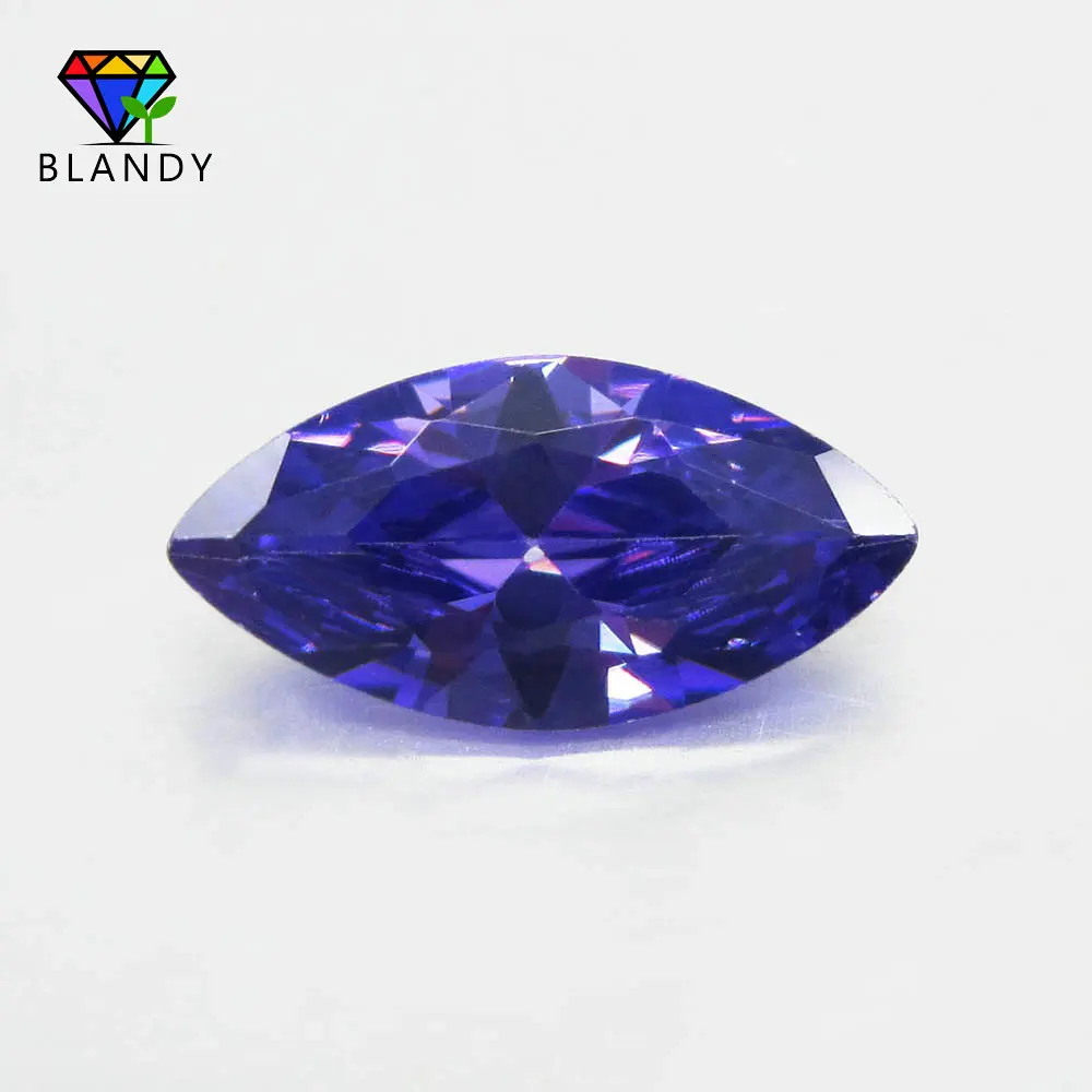 Purple 50 шт. 1.5x3~ 10*20 мм 5A Marquise белые свободные CZ камни, гранат, оливковый, фиолетовый, черный, розовый кубический цирконий камень искусственные камни - Цвет: Purple