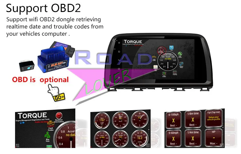 Roadlover Android 6,0 Автомобильный медиацентр плеер радио для Mazda CX-5-Стерео gps навигация два Din автомагнитол видео без DVD