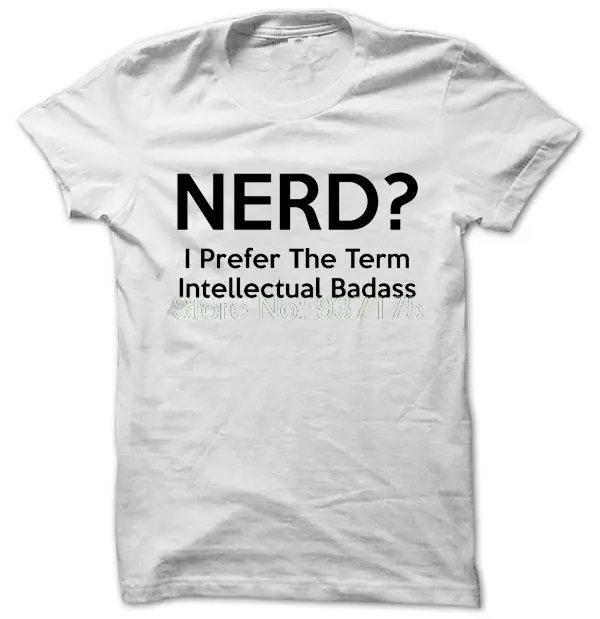 Nerd I Pretty The Term Intelligent футболка женская унисекс модная | Женская одежда