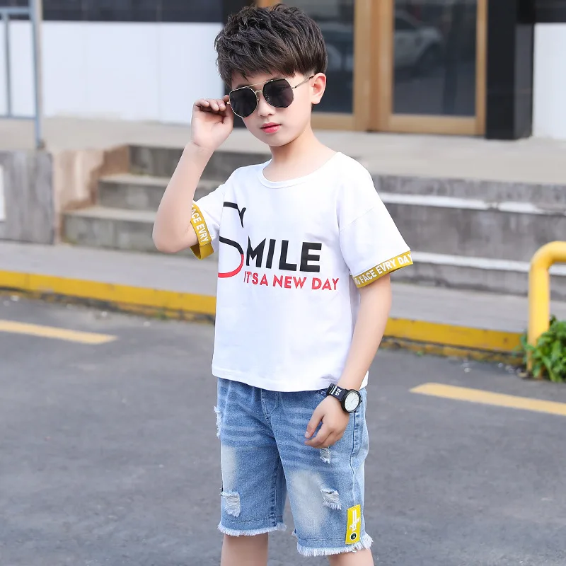 Kids Tracksuit For Boys Clothing Sets Summer Outfit Sport Suit Teen Children 5 6 7 8 9 10 12 Year |