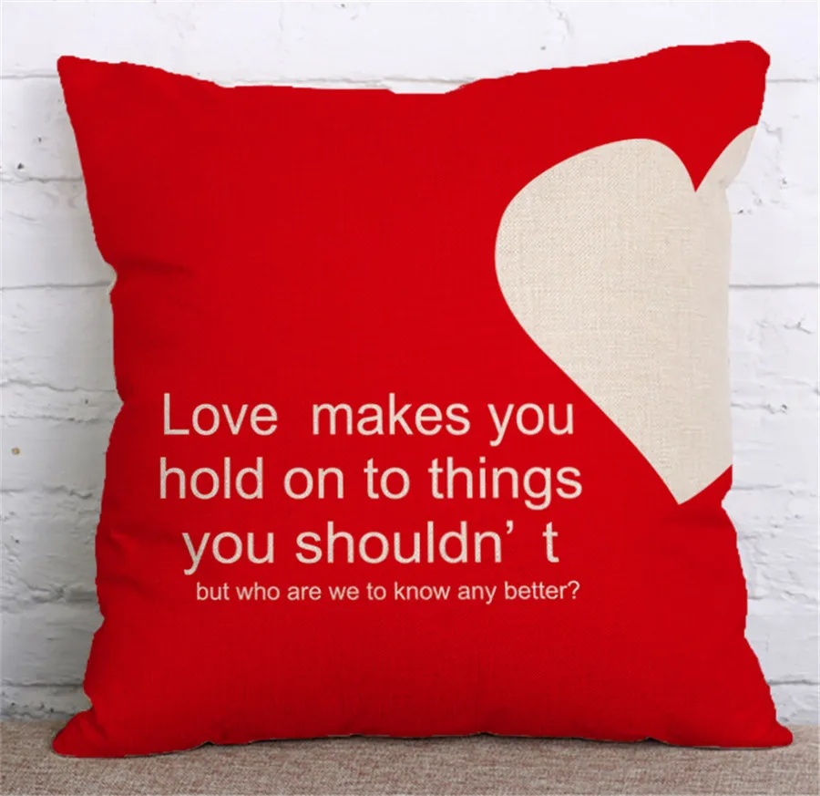 ZXZXOON Забавный подушка с надписью Обложка интересной надписи для дивана полиэстер