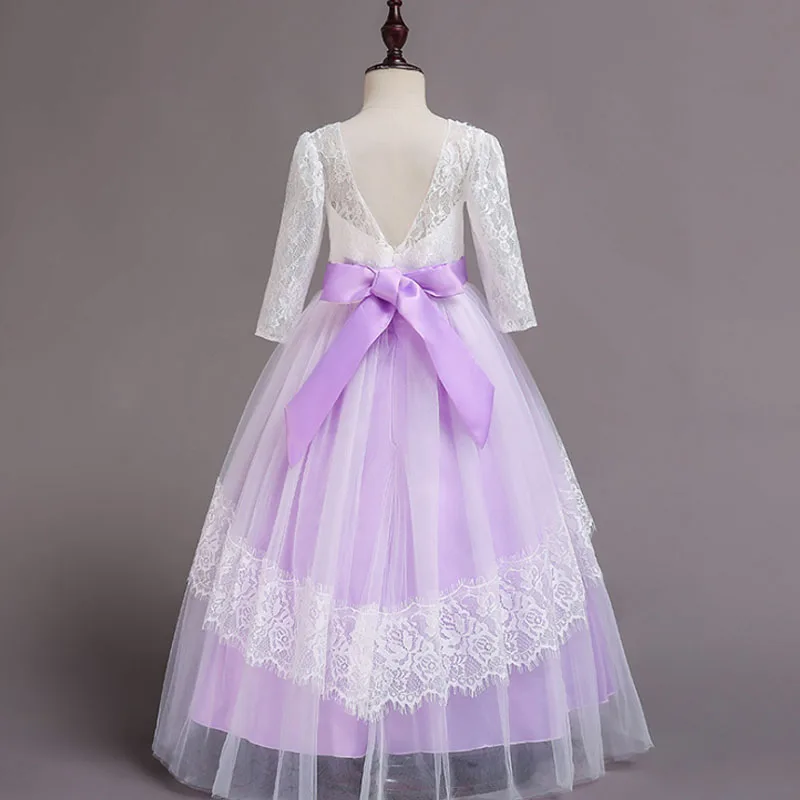 Girls dress princess dresses Lace New Year Clothes for girls Show costume Party Wears kids clothing chilren Tutu Formal DRESS | Детская