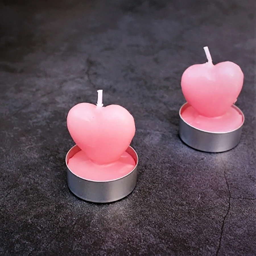 Свечи в форме сердца Забавные свечи веселые восковые розовые ароматические