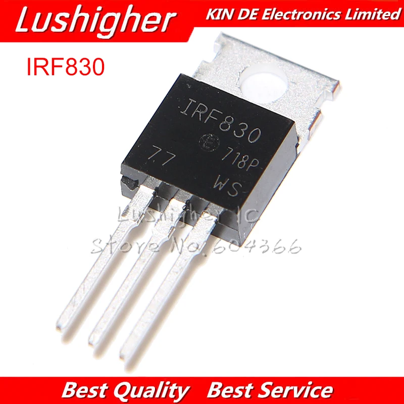 

10 шт. IRF830 TO-220 IRF830PBF TO220 MOSFET N-Chan 500V 4,5 A
