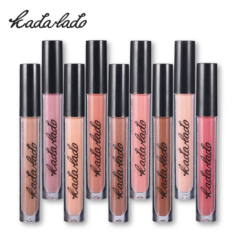 Стойкая Матовая жидкая помада KADALADO 12 цветов сексуальные цвета блестящий тинт для