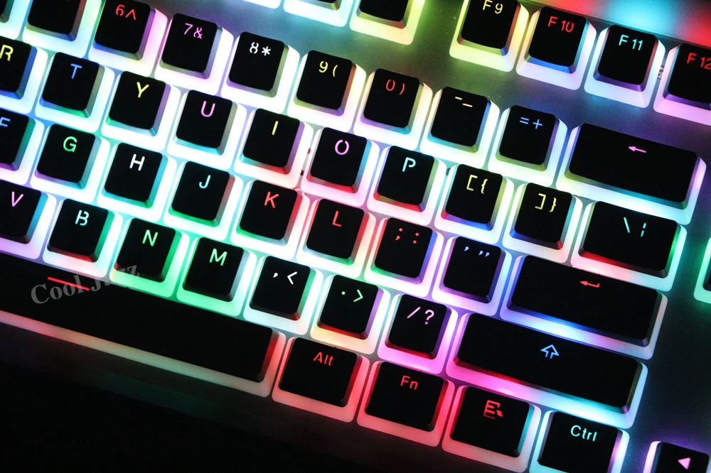 Двойная съемка 108 ключ ANSI макет PBT OEM профиль пудинг Двойная кожа с подсветкой Keycap для механической игровой клавиатуры MX переключатели
