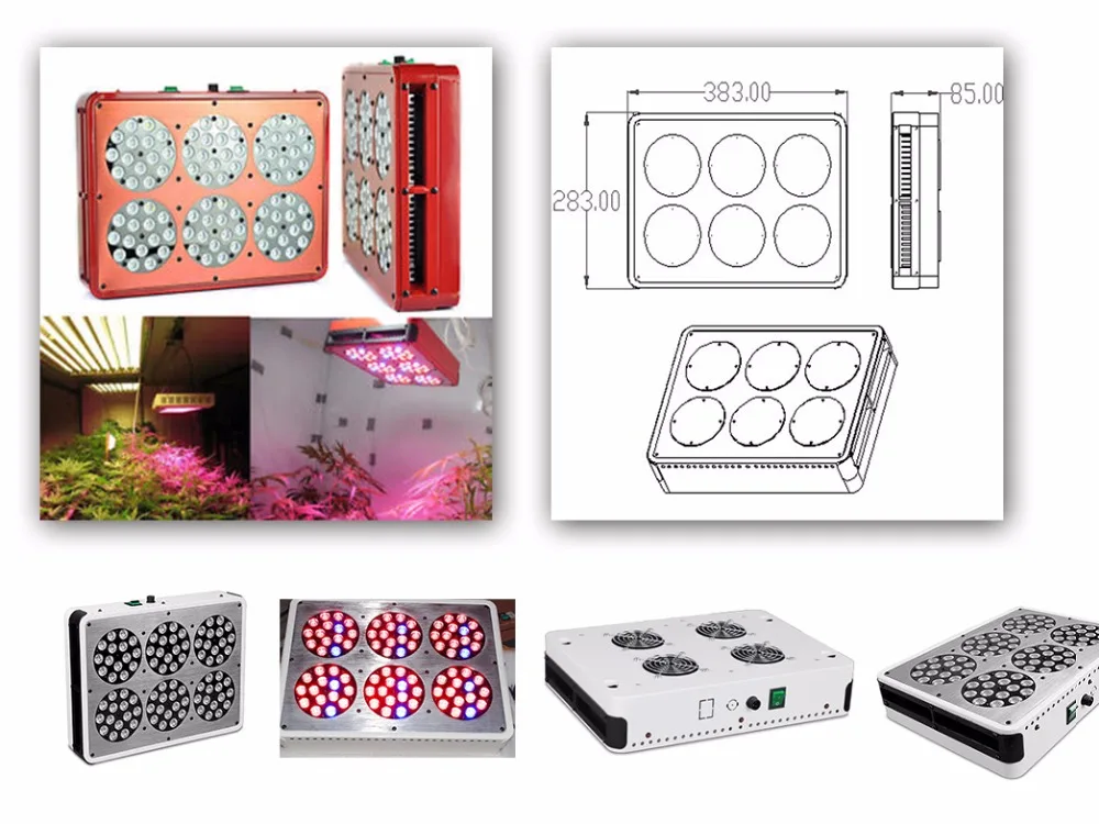 Apollo 4/6/8/10 300 W/450 W/600 W/750 W/900 W/1200 W/1500 W полный спектр светодиодный Grow светильник Панель для гидропонного выращивания растений и цветок