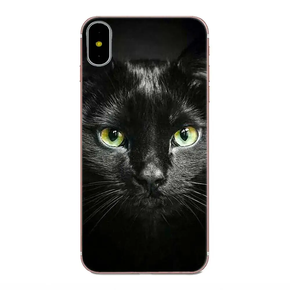 Черный милый котенок кошки для Xiaomi Redmi Note 2 3 3S 4 4A 4X 5 5A 6 6A Pro Plus Special|Чехлы-накладки| |