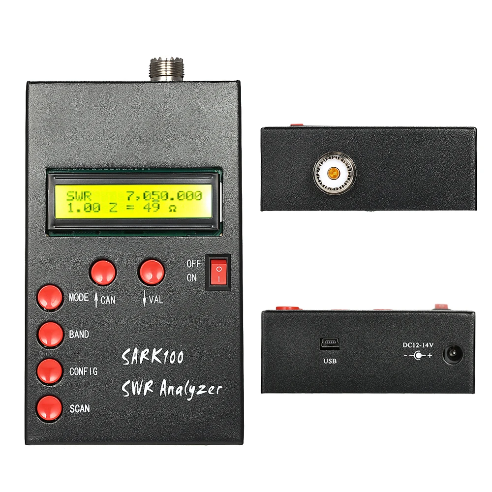SARK100 1 60 МГц HF ANT SWR стоячий волновой тестер антенный анализатор Измеритель для