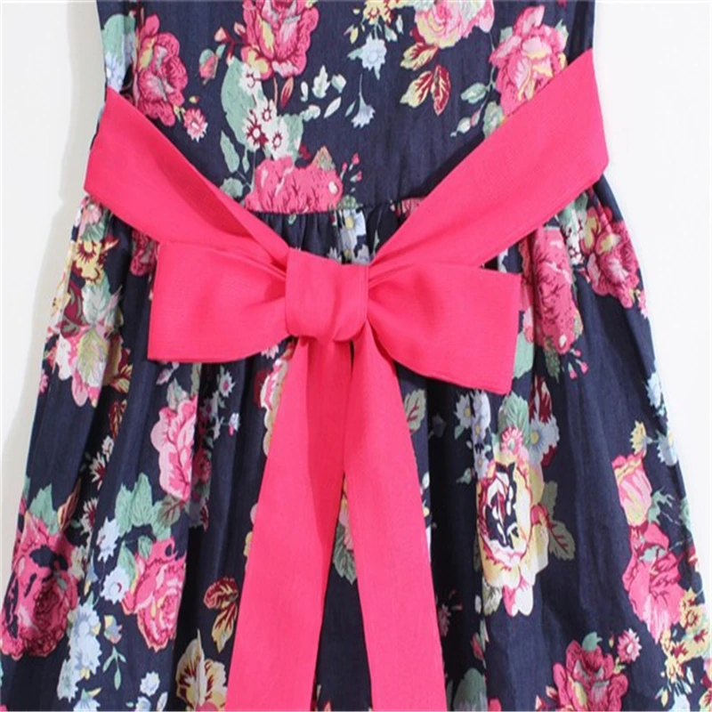 Летнее платье 2014 девушки одеваются новая бесплатная доставка по 3-11 лет лук