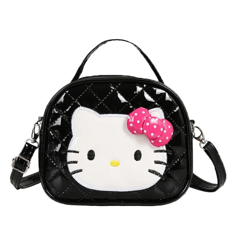 A Hello kitty/Детская Повседневная модная сумка на одно плечо с бантом из мультфильма для девочек, водонепроницаемые Рюкзаки для покупок на заказ - Цвет: A