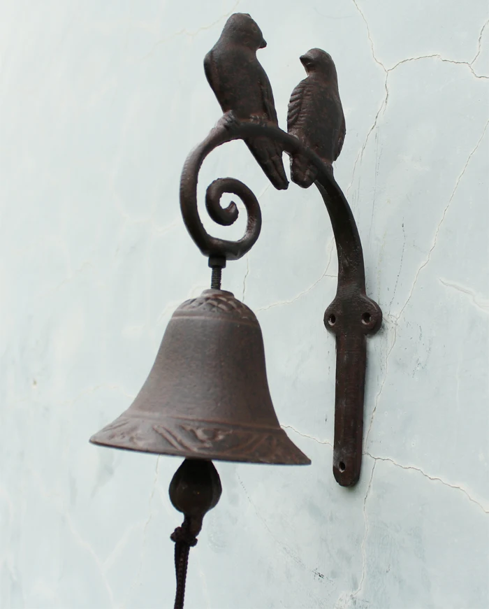 Железная подвесная птица в деревенском стиле настольный колокольчик