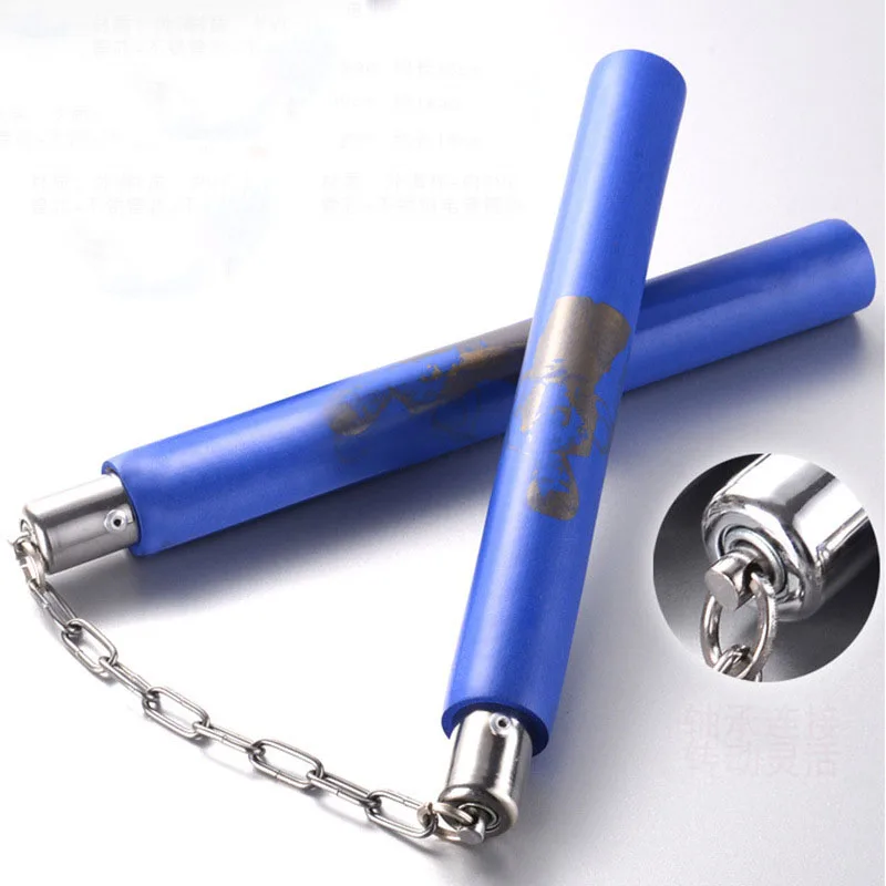 Губка Nunchakus Dragon утолщенная губка Nunchaku Брюс Ли кунг фу черная и красная палка для