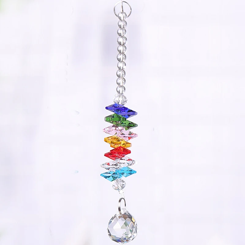 1 шт. чакра Ловец Солнца хрустальный шар Призма Радуга восьмиугольник бусины