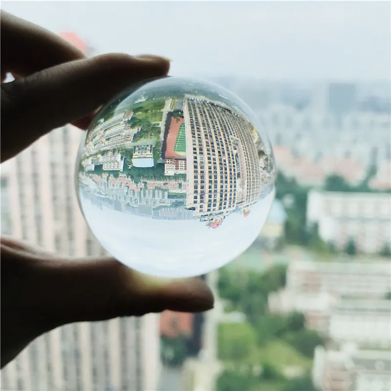 

60/70/80mm Contact Juggling Ball Magic Tricks Crystal Ultra Clear 100% Acrylic Ball Manipulation Juggling
