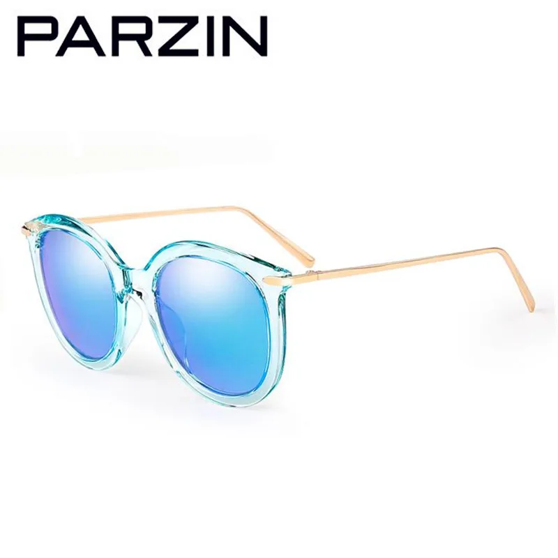 PARZIN Tr90 винтажные круглые поляризованные солнцезащитные очки Цветные