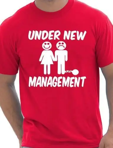 

Under New Management Stag Night Wedding Mens T-Shirt More Size and Colors-A038