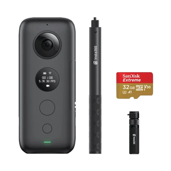 Creator Kit Insta360 ONE X Спортивная Экшн-камера 5,7 K видеокамера для iPhone и Android - Цвет: Creator Kit