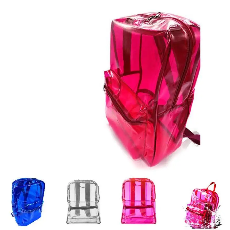 Оптовая продажа модный мужской и женский прозрачный рюкзак из ПВХ прозрачная
