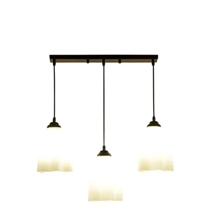 B Rectangle Base LukLoy, подвесной светильник для кухни в американском стиле, набор из 3 предметов для столовой, Подвесная лампа для бара, подвесной светильник, светильник - Цвет корпуса: B Rectangle Base