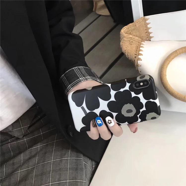 Ретро красочный чехол для телефона с цветами для iphone XS Max чехол для iphone X XR 8 7 6S 6 Plus модные Матовые чехлы IMD Capa Fundas