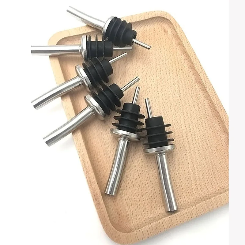 

European Order Free shipping handworked 100pcs/lot olive pourer bottle pourer bottles pourers stainless steel 304 and silicone