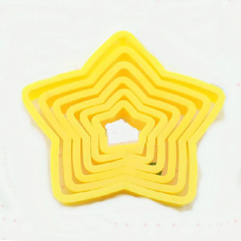 Filbake 6 шт./компл. Star usb флеш накопители пластиковый Форма для пирога формочка