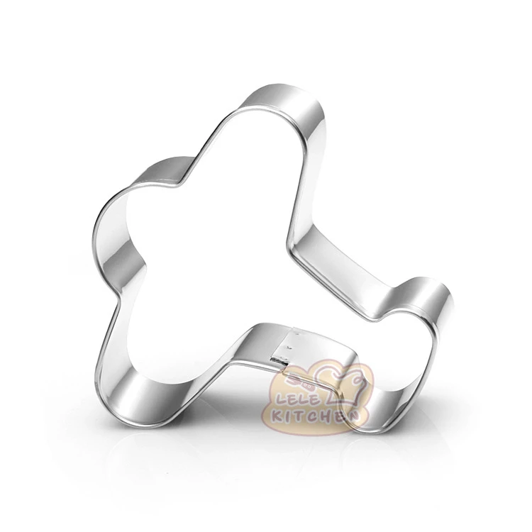 3D мультфильм самолет резак печенья из нержавеющей стали печенье кухонные формы