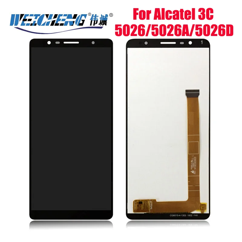 Для alcatel 3C ЖК-дисплей в сборе и сенсорная панель экрана для замены для alcatel 5026 5026A 5026D