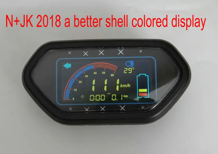 Дисплей 48V60V64V72V84V96V с защитной крышкой для электрического скутера, велосипеда, трицикла, мотоцикла, квадроцикла, спидометра, одометра