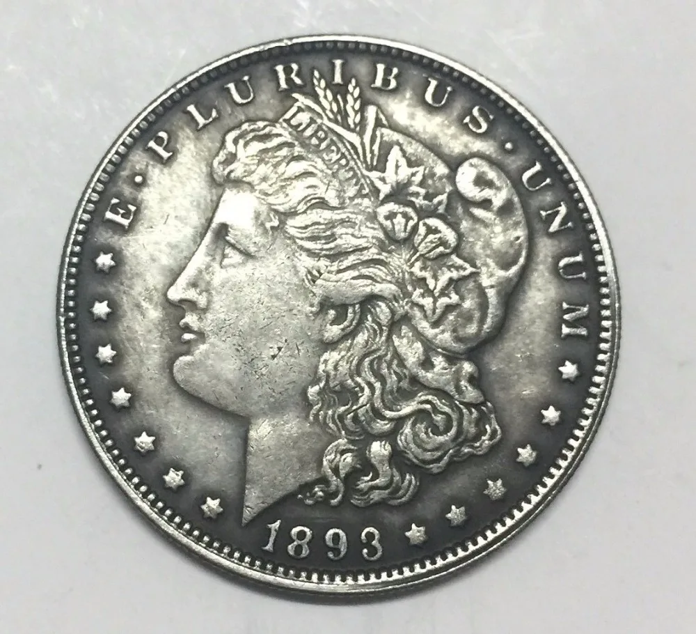Хобо никель два лица 1893 сша Морган доллар Монета КОПИЯ