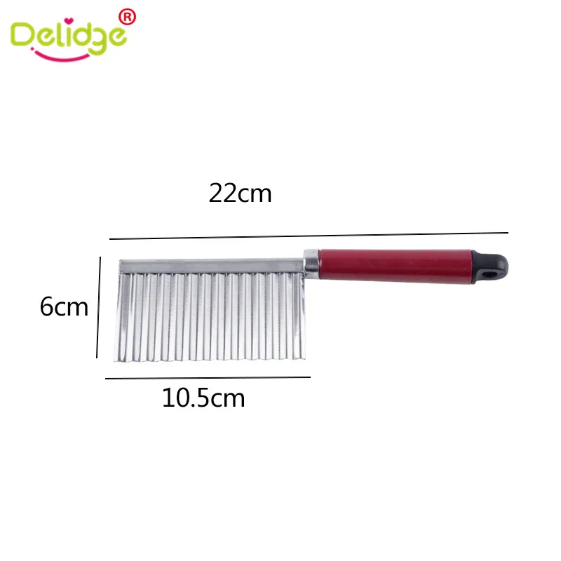 1 шт. нож для волнистой нарезки картофеля Delidge овощей и фруктов из нержавеющей