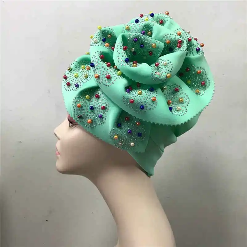 Нигерийская желтая турбина для женщин африканская Aso Oke Auto Gele африканских шляп