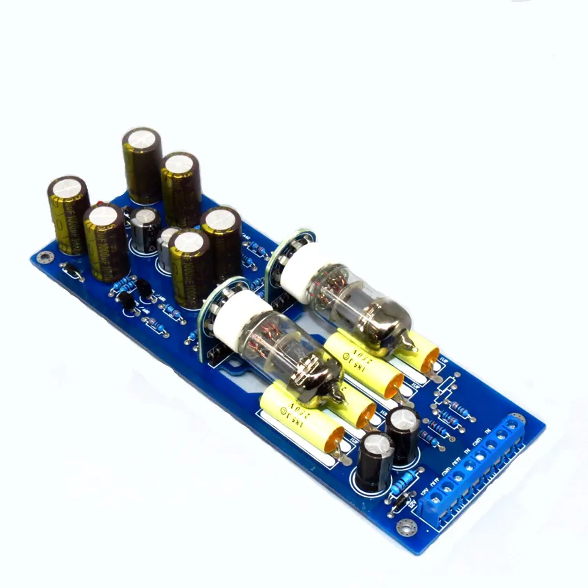 

6J1 Vacuum Tube Preamp HiFi Pre-amplifier board With LED Tube power amplifier