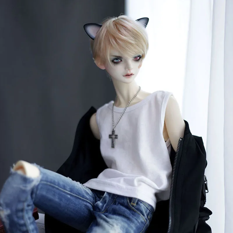 Allaosify Bjd парик SD кукла Красивая Золотая прямая 1/3 1/4 1/6 высокотемпературные куклы
