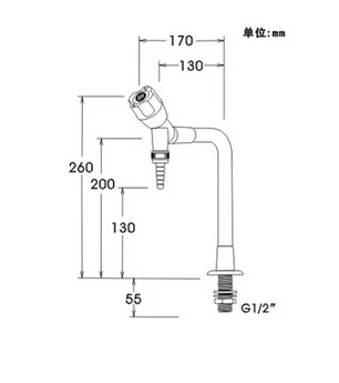Однопортовый низкосортный смеситель A1003 из чистой меди водная насадка