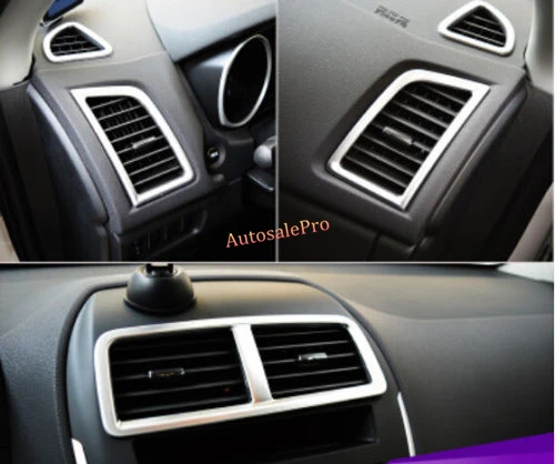 Хромированная внутренняя консоль Dashbaord AC кондиционера Обшивка Рамы для Mitsubishi ASX