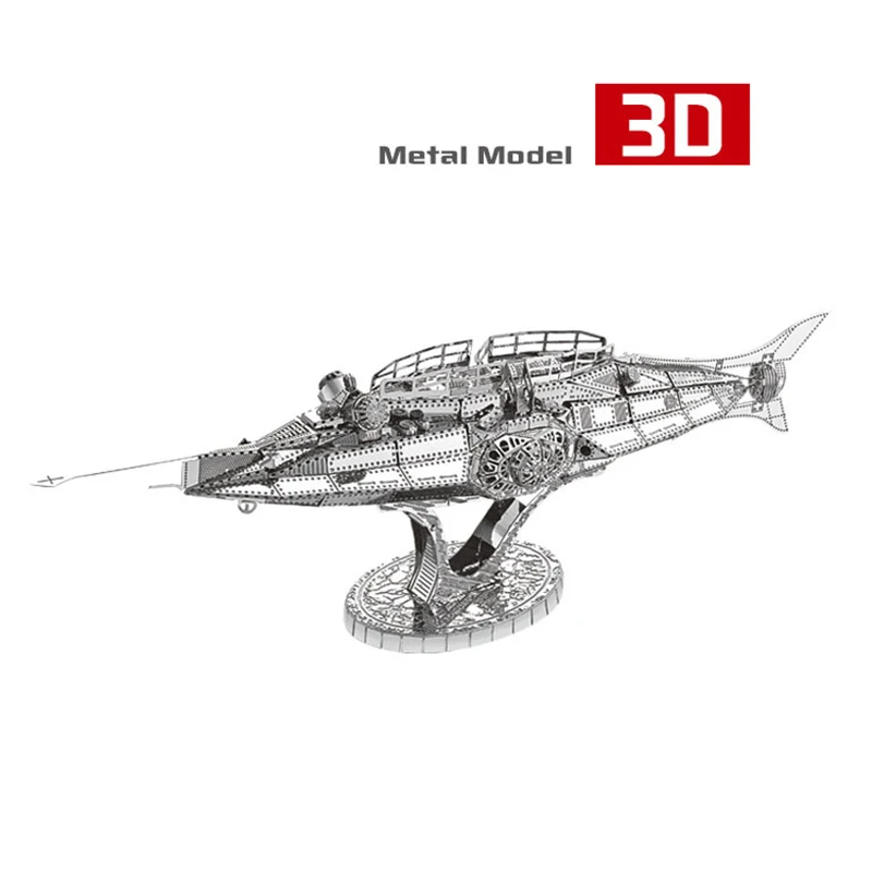 Nautilus подводной лодки 3D металлическая смонтированная имитационная модель