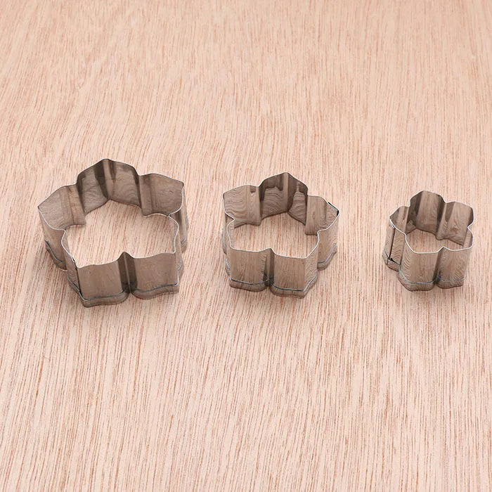 Абрикосовая 3 шт./лот Цветочная форма для печенья из нержавеющей стали утренняя