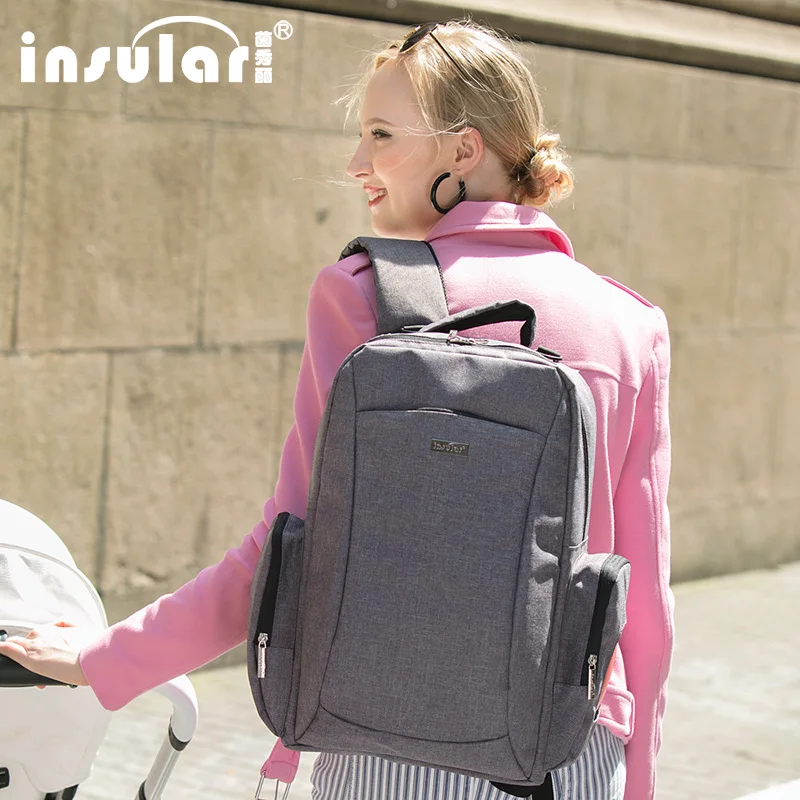 

Bag for New Mummy Large Capacity Multi Function Solid Maternity Changing Bag with Straps Baby Stroller Bags