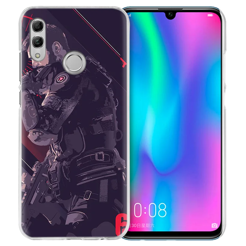 Радуга шесть чехол для huawei Honor 8X Y9 9 10 Lite Play 7C 8C 8S 8A фотоаппаратов моментальной печати 7S 7A Pro V20 20i Y6 Y7 Y5 Жесткий PC Капа чехол для телефона
