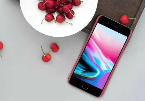 Для Apple iphone 8 чехол Nillkin супер матовый защитный чехол задняя крышка для iphone 7 4,7 дюймов матовый пластиковый жесткий чехол - Цвет: red
