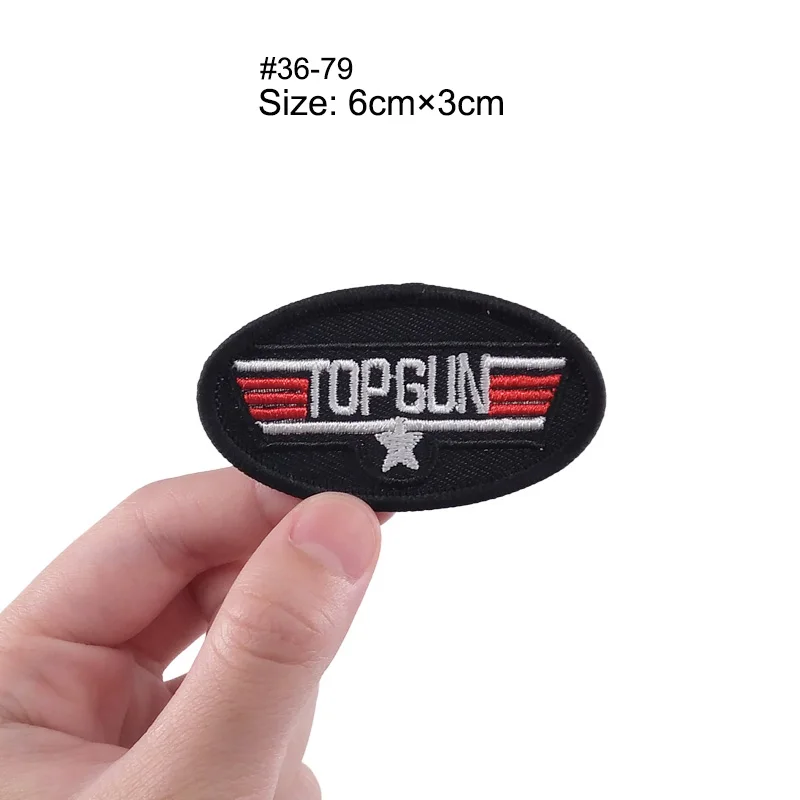 Топ пистолет TOPGUN вышитые нашивки Питт Митчелл MAVERICK Имя тег США ВМС патч Топ пистолет США американский флаг крылья Maverick - Цвет: Антикварное серебро