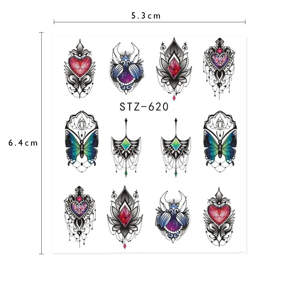 1 шт. кружевная наклейка с цветком для ногтей переводная женские татуировки