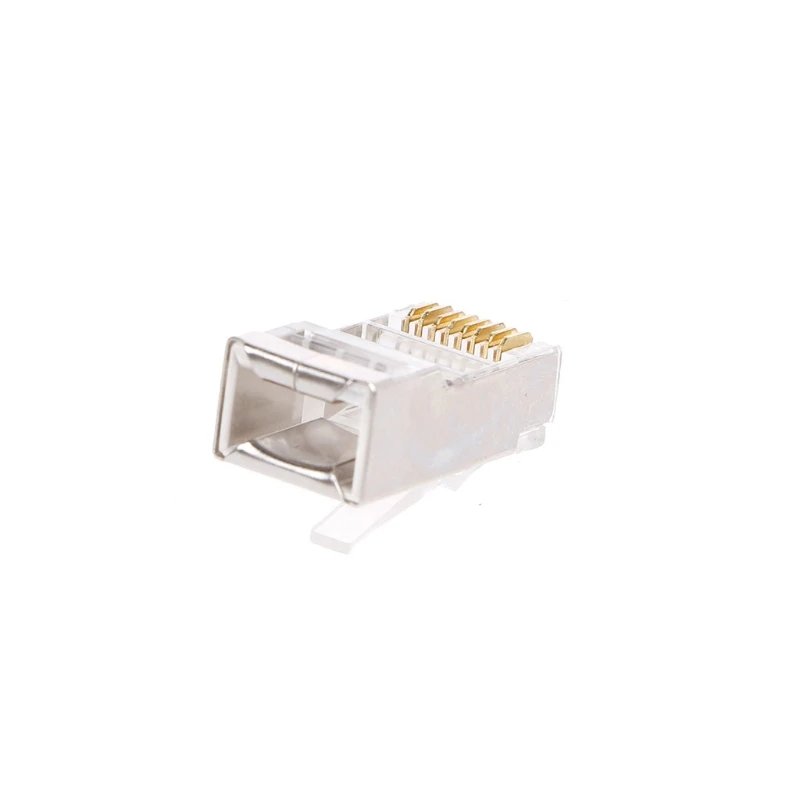 100 шт. Cat6 8-Pin RJ45 8P8C многожильный экранированный обжимной модульный разъем розетка-L059 Новинка; Лидер продаж