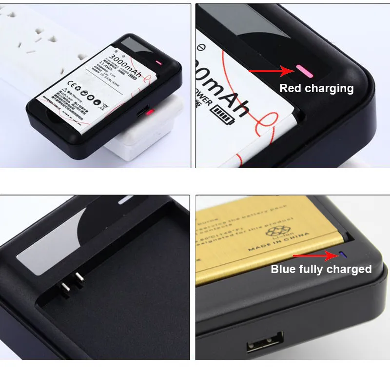 Зарядное устройство для Samsung Galaxy Note 4 с usb портом и складной вилкой черного