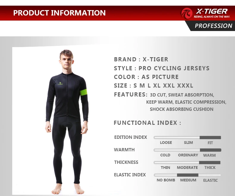 X-Tiger Pro, зимний теплый флисовый спортивный костюм для велоспорта, одежда для велоспорта, Майо, Ropa Ciclismo Invierno, одежда для горного велосипеда