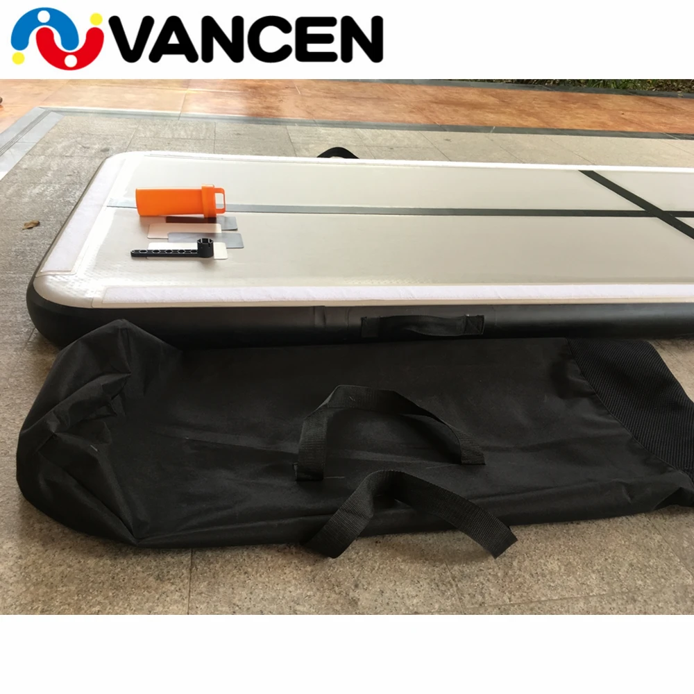 

Hot sale 4m*1m fold jumping mats home inflatable air track free air pump Taekwondo Yoga inflatable gymnastics mats PVC tarpaulin