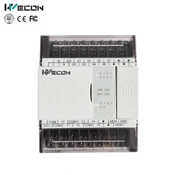 Wecon 14 I/O лучший и Дешевый plc с бесплатным программированием небольшой дешевый