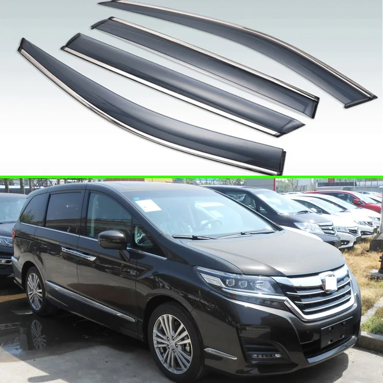 For Honda Elysion Second generation(RC1-RC2)- Plastic Exterior Visor Vent Shades Window Sun Rain Guard Deflector 4pcs